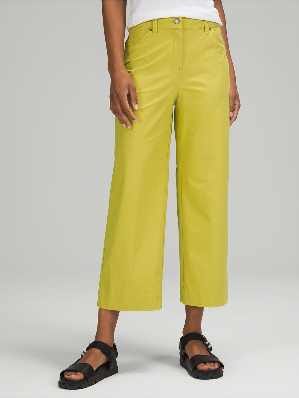 Lululemon City Sleek 5 Pocket Wide-Leg High-Rise 7/8 Length Pant WOMENS 29 - Picture 1 of 5